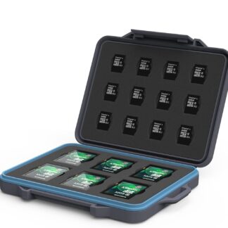 ​Водонепроникний захисний кейс для карт пам'яті Yottamaster 6 x SD + 18 x Micro SD [B7-2-GY]