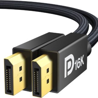 Кабель IVANKY Displayport v2.1 [VESA Certified] 16K@60Hz, 8K@120Hz, 4K@240Hz 40Gbps 2м чорний (VBC89)