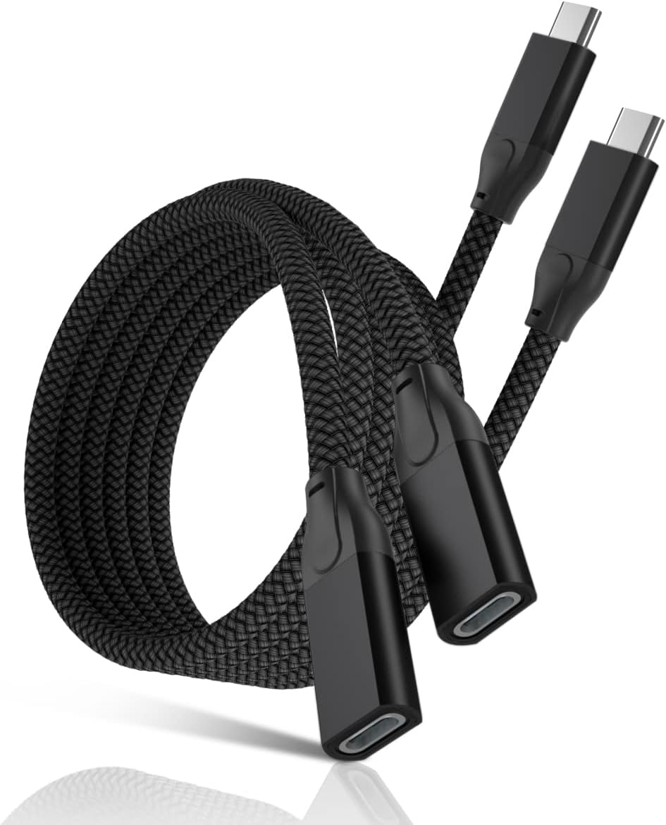 Кабель-подовжувач BASESAILOR Type-C to Type-C USB3.1 Gen2 10Gbps 100W 2м Black