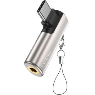 Адаптер MOSWAG USB Type C на 3.5мм silver
