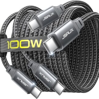 Кабель JSAUX Type-C to Type-C 100W 2м Grey