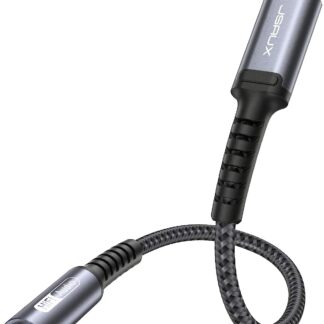 Адаптер JSAUX Lightning to 3.5mm [Apple MFi Certified] 0.18м grey