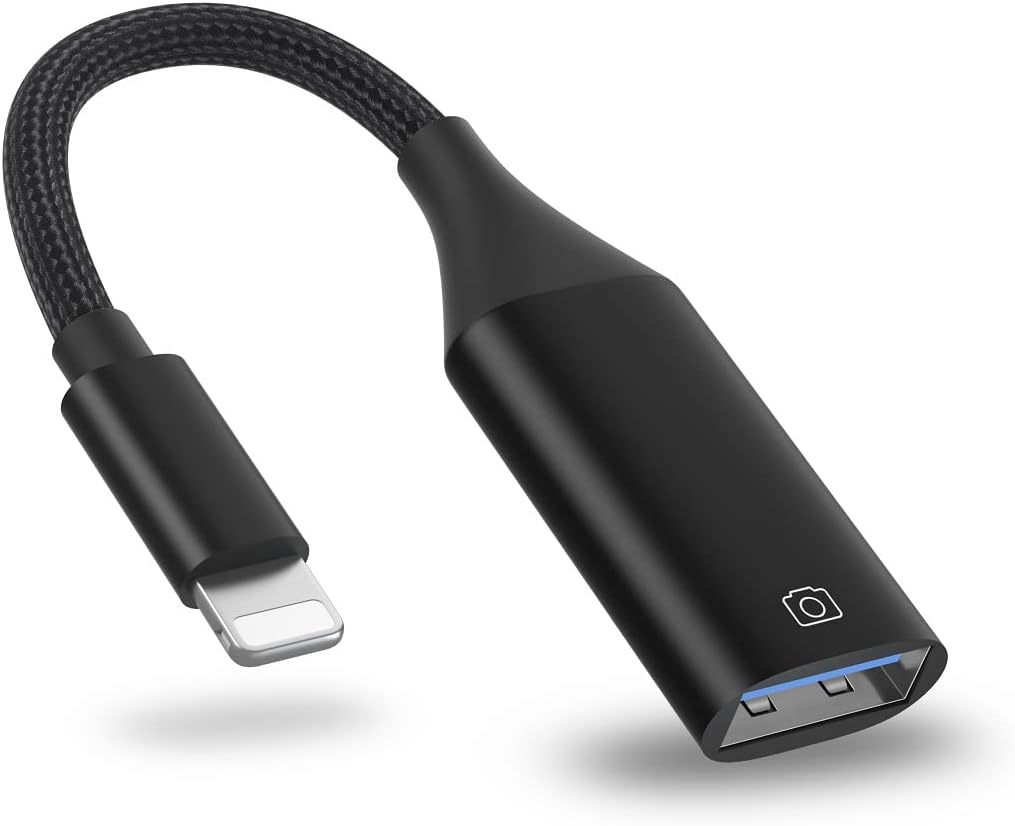 Адаптер-перехідник IVSHOWCO Lightning to USB OTG 0.12м чорний