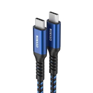 Кабель Nimaso Type-C to Type-C USB2.0 60W 2м Blue