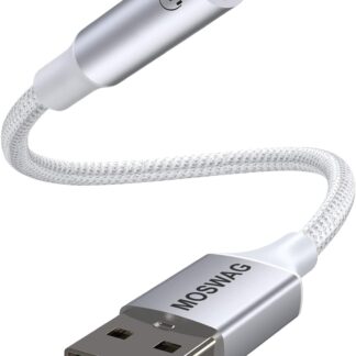 Кабель MOSWAG USB to AUX 0.2м white