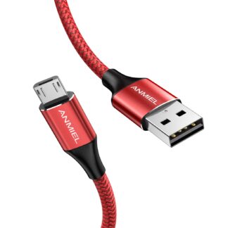 Кабель Anmiel USB type A to micro-USB 3м червоний