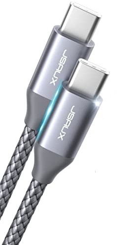 Кабель JSAUX CTCKJ-3A Type-C to Type-C USB2.0 60W 2м Gray