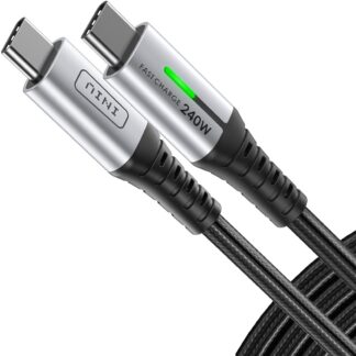 ​Кабель INIU Type-C to Type-C USB2.0, 240W, 480Mbps, 2м Silver