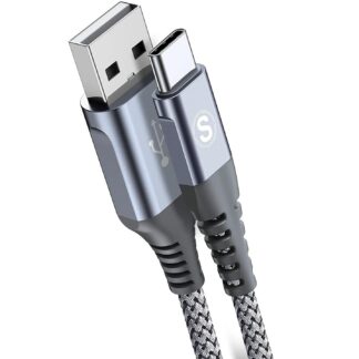 Кабель sweguard Type A to Type-C USB2.0 3.2А 2м сірий