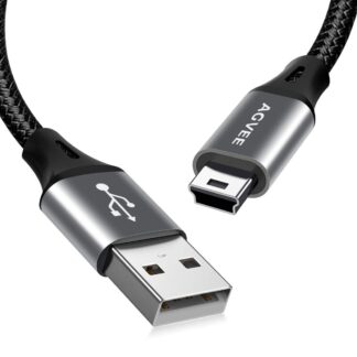 Кабель AGVEE USB Type A to miniUSB USB2.0 3м сірий