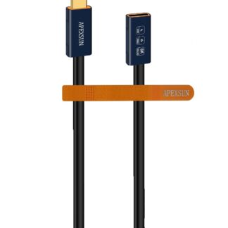 Кабель подовжувач APEXSUN USB-C Coaxial Cable USB4, 240W, 8K/4K Video, 40Gbps, 0.5м