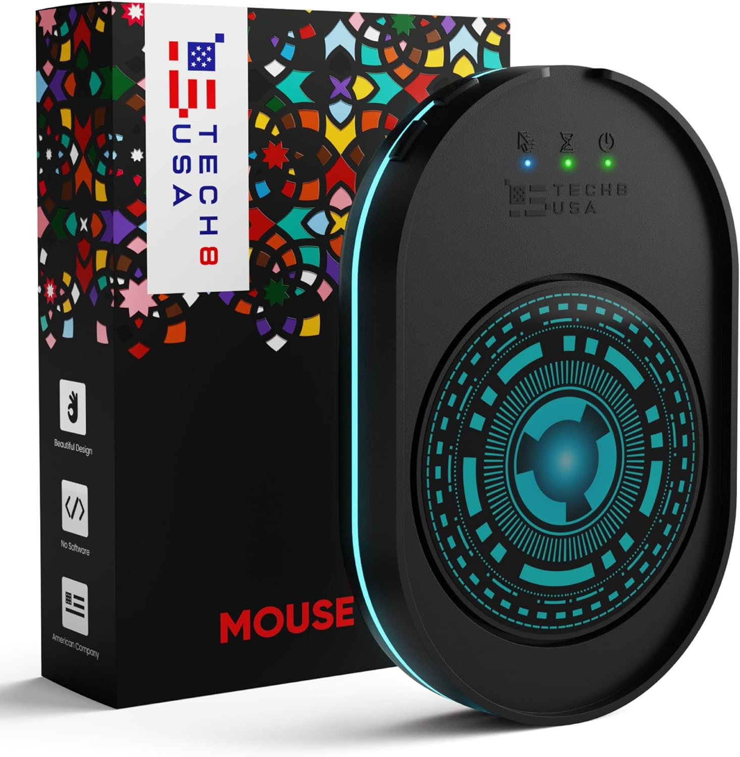 Вігглер клікер шейкер симулятор для миші TECH8 USA Undetectable Mouse Mover, Mouse Jiggler, 3D Hologram Design "Alien"