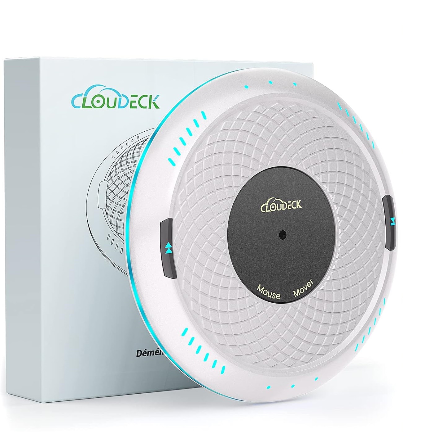 Вігглер клікер шейкер симулятор для миші Cloudeck Timer & LED Color Option, 2 Speed Mode білий