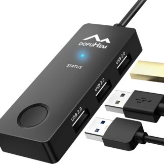 ​Вігглер клікер шейкер симулятор для миші Dofuhem MJUE Mouse Mover Jiggler з USB хабом