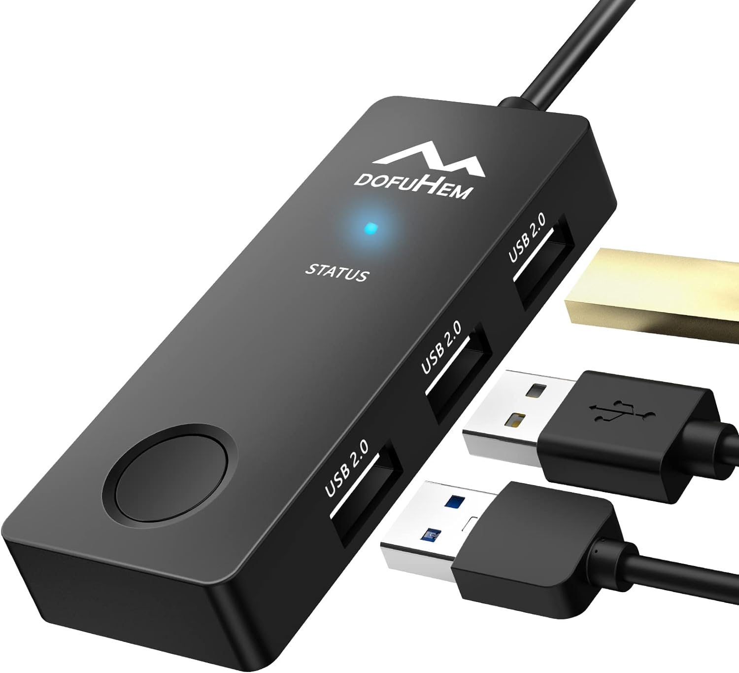 Вігглер клікер шейкер симулятор для миші Dofuhem MJUE Mouse Mover Jiggler з USB хабом