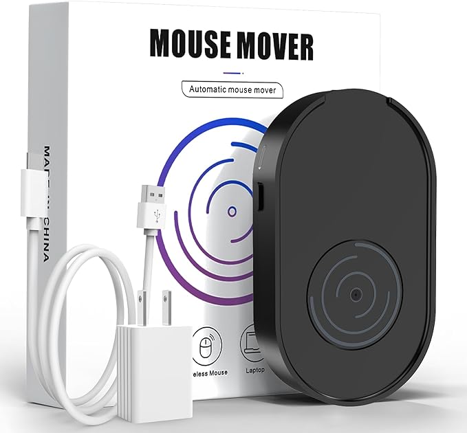 Вігглер клікер шейкер симулятор для миші ERGOPOLLO Mouse Mover Jiggler black