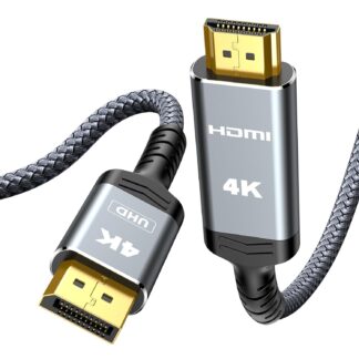 Кабель Highwings DisplayPort to HDMI 4K@30Hz, 2K@120Hz 1.8м
