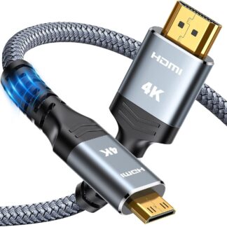 Кабель Highwings miniHDMI to HDMI 2.0 4K@60Hz Bi-Directional 3м сірий