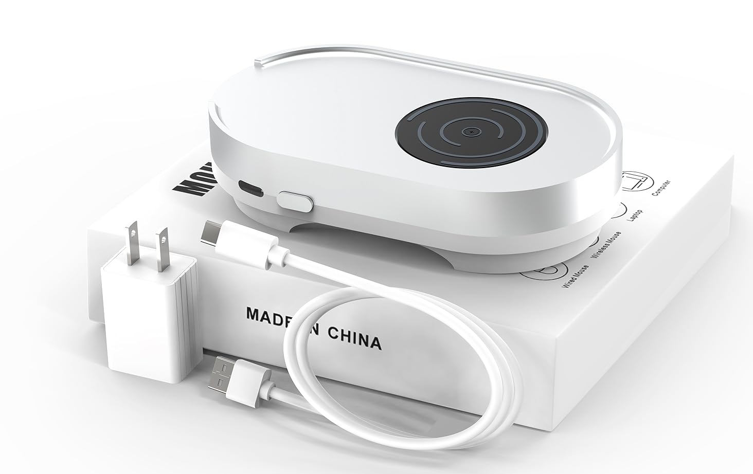 Вігглер клікер шейкер симулятор для миші ERGOPOLLO Mouse Mover Jiggler silver - Зображення 11