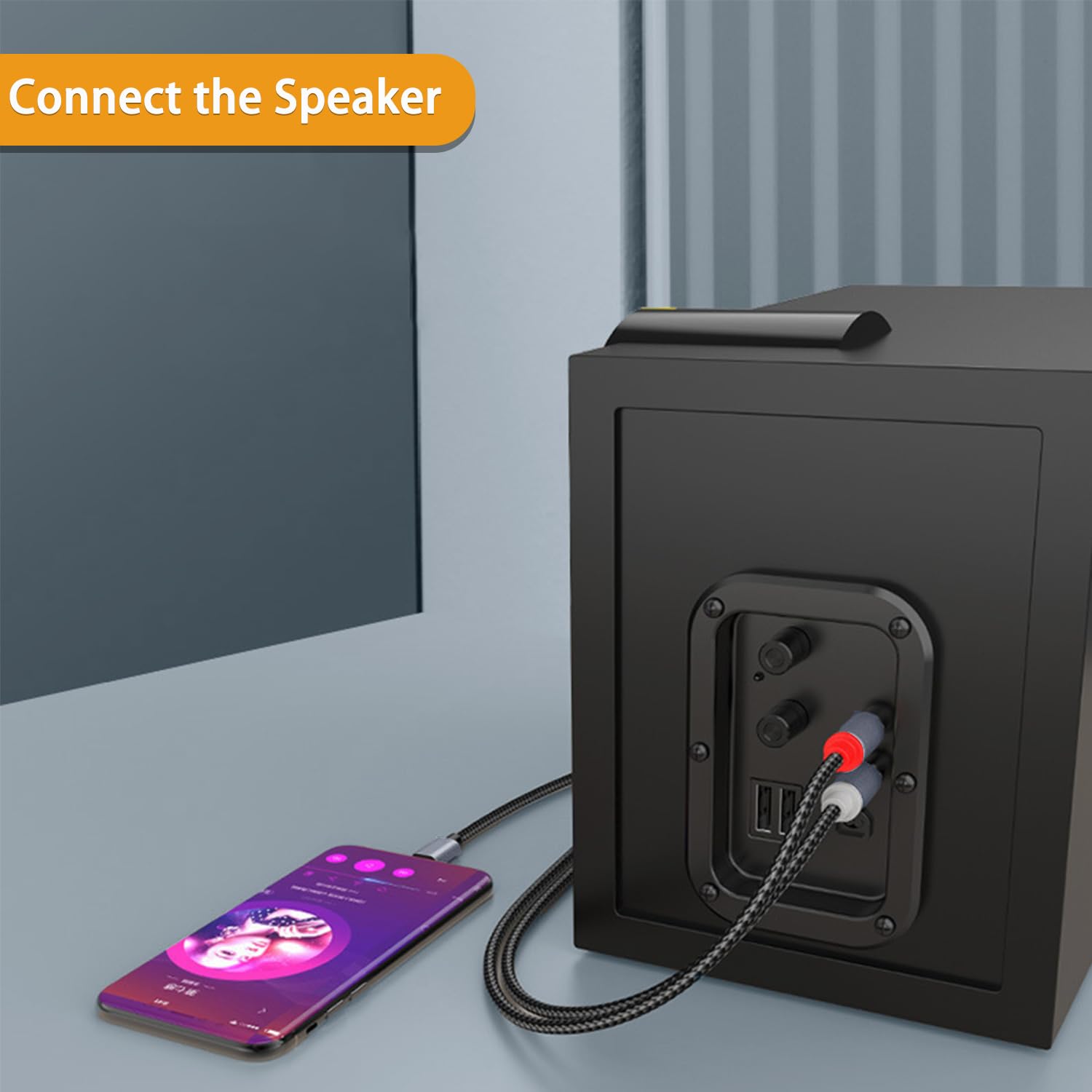 Кабель TIEDXIOY Type-C to RCA 1.2м - Зображення 2