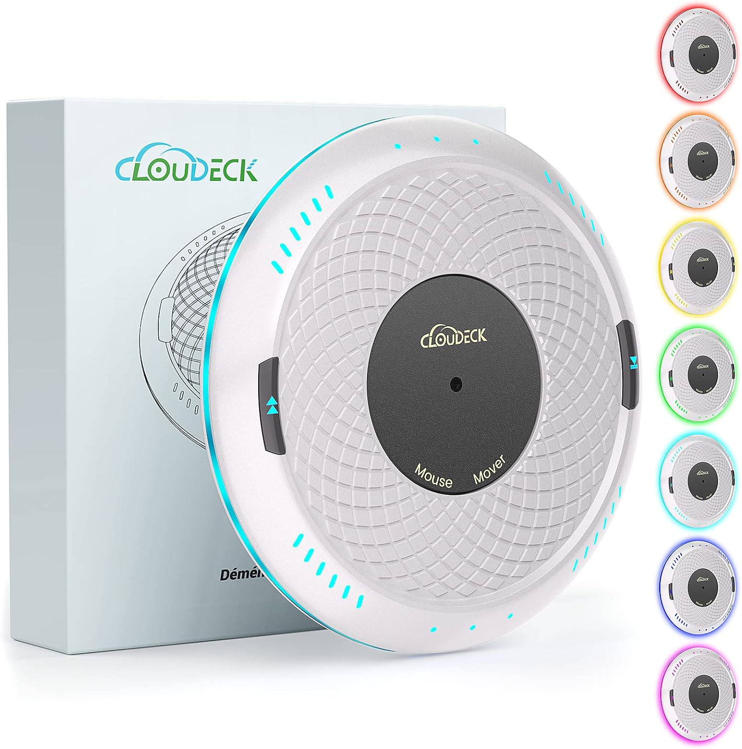 Вігглер шейкер симулятор для миші Cloudeck Timer & LED Color Option, 2 Speed Mode білий - Зображення 2