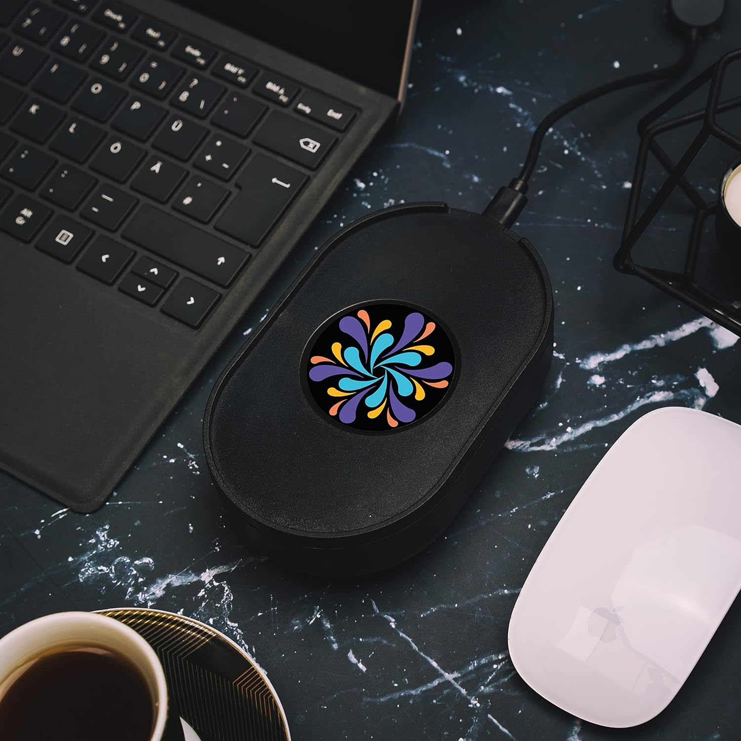 Вігглер клікер шейкер симулятор для миші TECH8 USA Undetectable Mouse Mover, Mouse Jiggler, "Fireworks" - Зображення 2