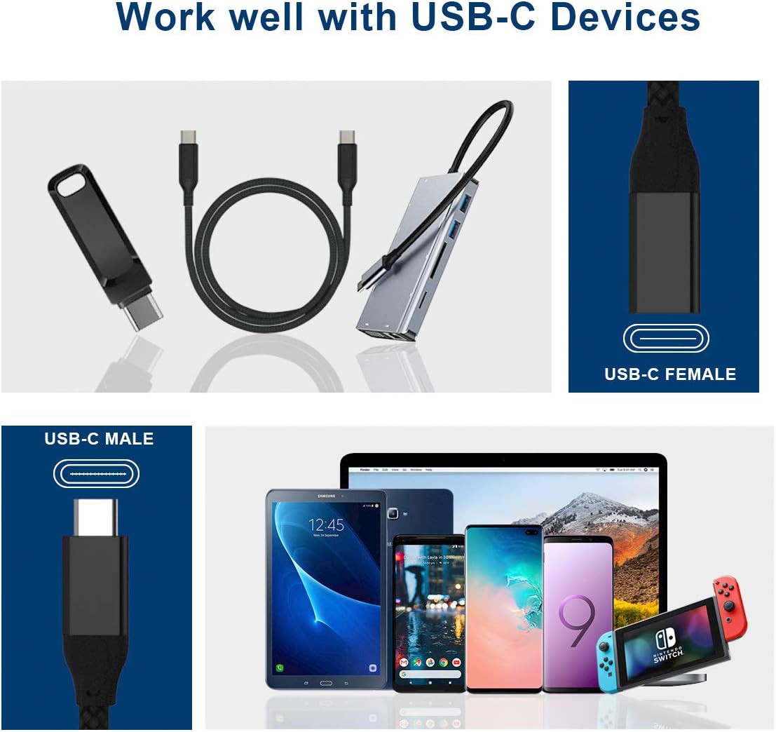 Кабель-подовжувач BASESAILOR Type-C to Type-C USB3.1 Gen2 10Gbps 100W 2м Black - Зображення 3