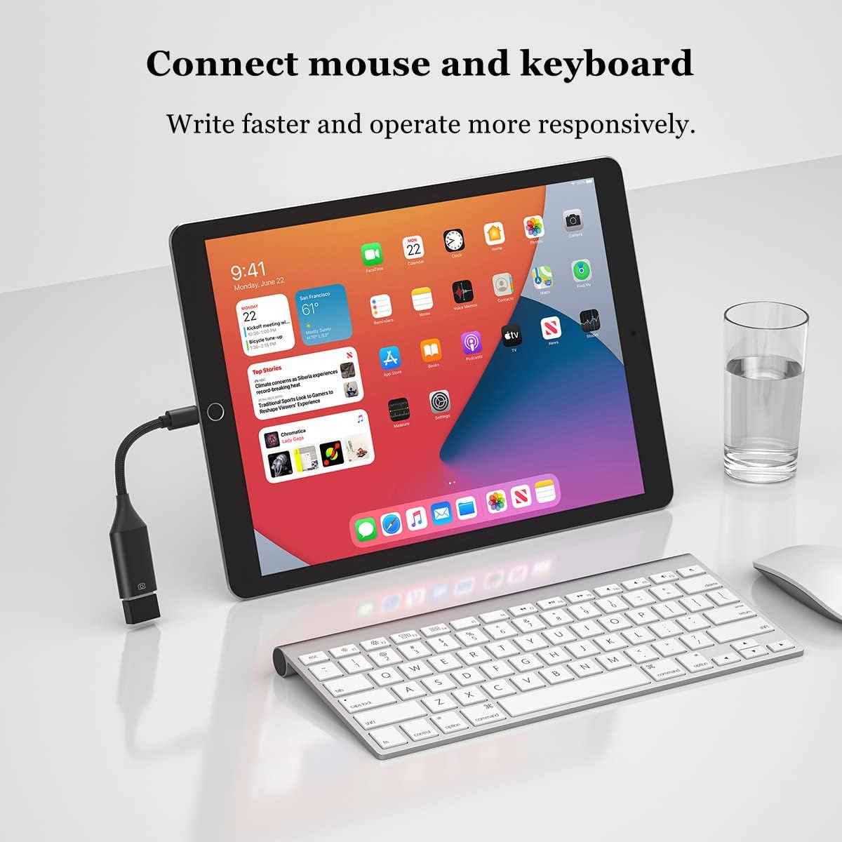 Адаптер-перехідник IVSHOWCO Lightning to USB OTG 0.12м чорний - Зображення 3