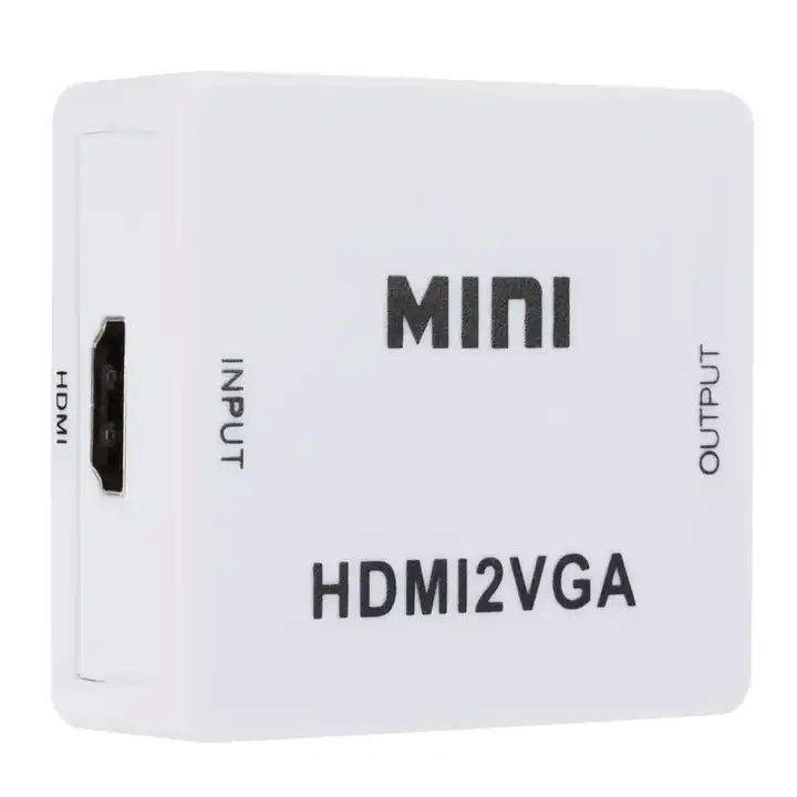 Конвертер HDMI на VGA зі звуком та зовнішнім живленням, 1080p білий (HDMI2VGA) - Зображення 3