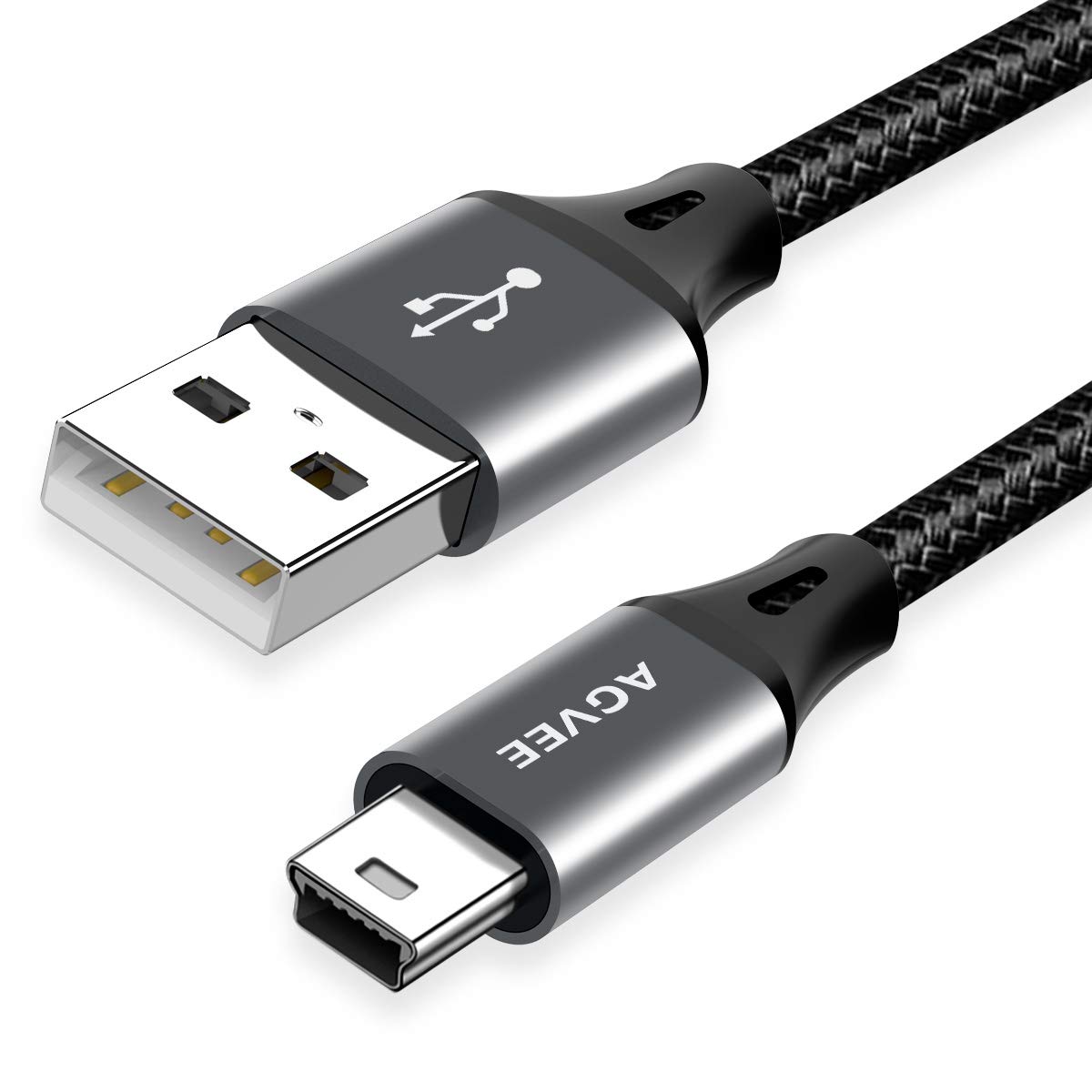 Кабель AGVEE USB Type A to miniUSB USB2.0 3м сірий - Зображення 3