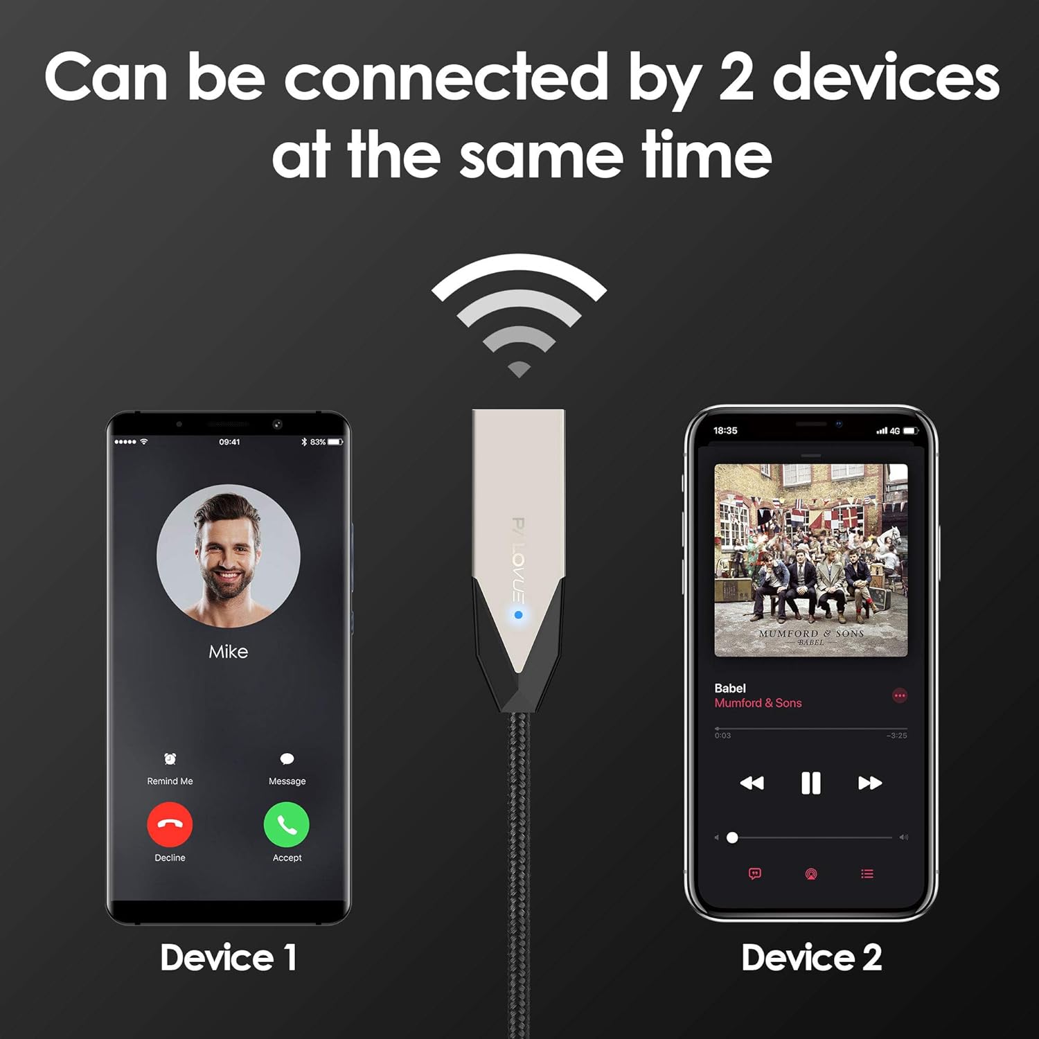 Bluetooth ресивер PALOVUE aptX Bluetooth 5.0 Receiver with Qualcomm - Зображення 3