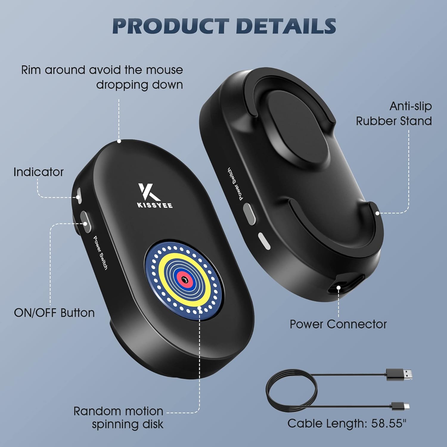 Вігглер клікер шейкер симулятор для миші KissYee Mouse Mover Jiggler - Зображення 3