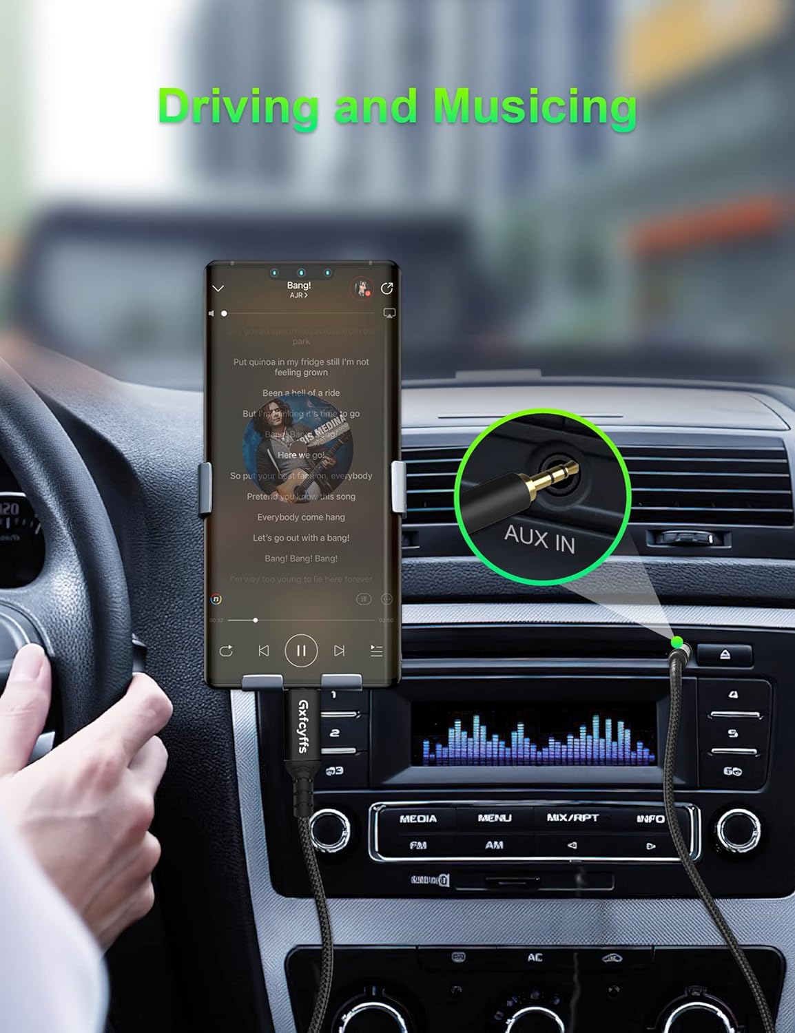 Кабель Gxfcyffs USB Type C to AUX 1м - Зображення 4