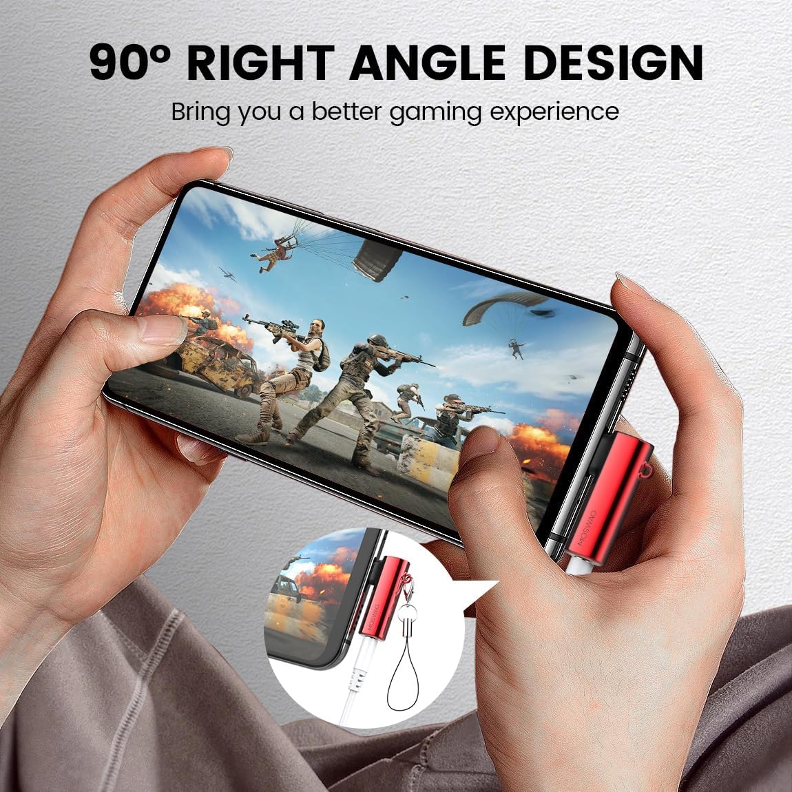 Адаптер MOSWAG USB Type C на 3.5мм red - Зображення 4