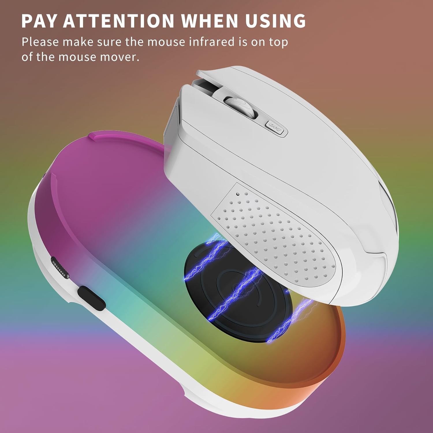 Вігглер шейкер симулятор для миші ERGOPOLLO Mouse Mover Jiggler rainbow - Зображення 5