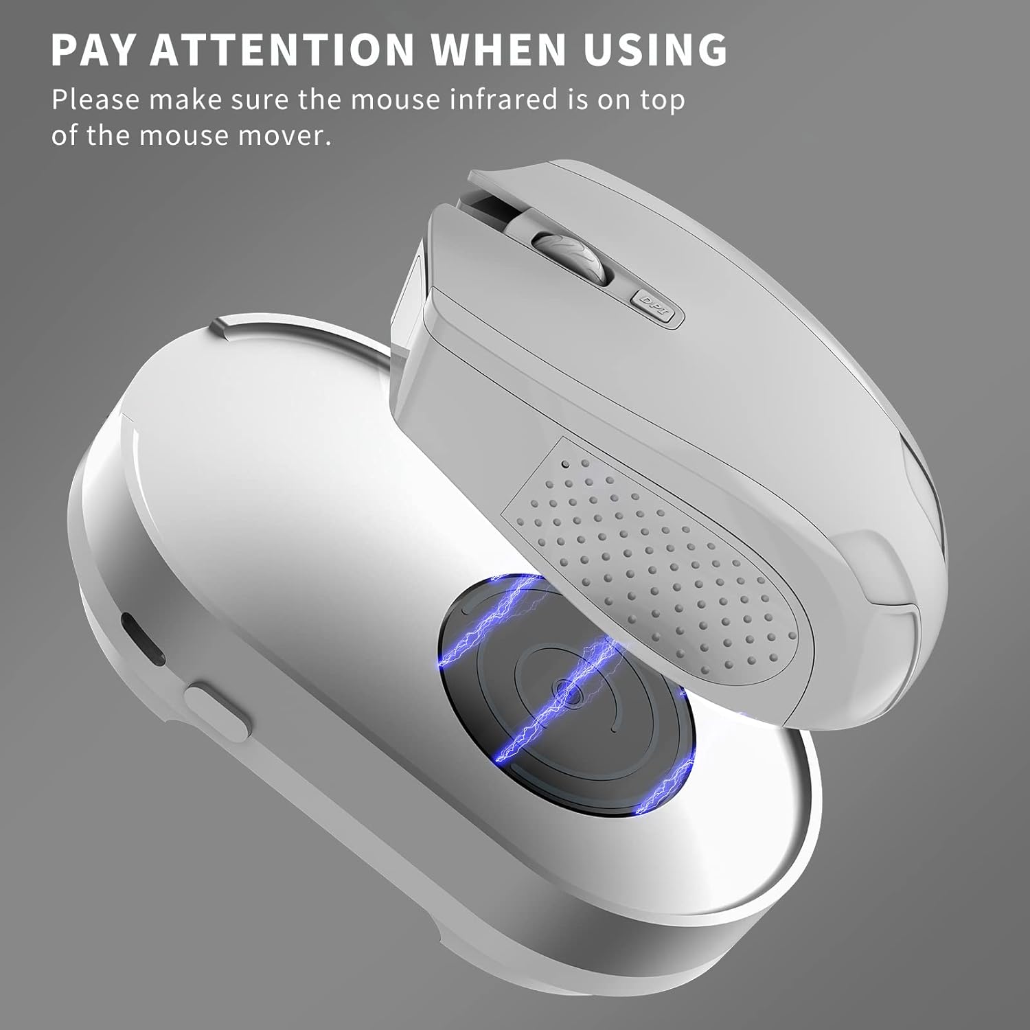 Вігглер клікер шейкер симулятор для миші ERGOPOLLO Mouse Mover Jiggler silver - Зображення 5