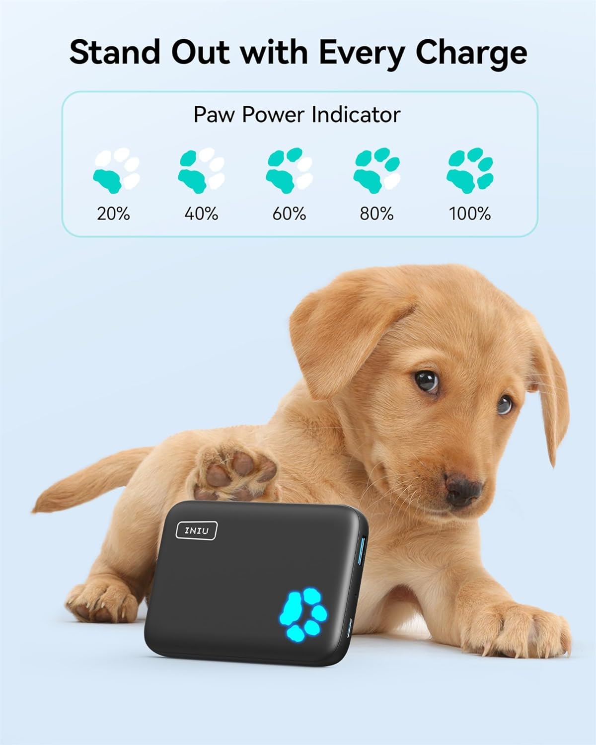 УМБ Powerbank INIU for Magsafe Portable Charger, 10000mAh 20W PD (BI-B43) - Зображення 6