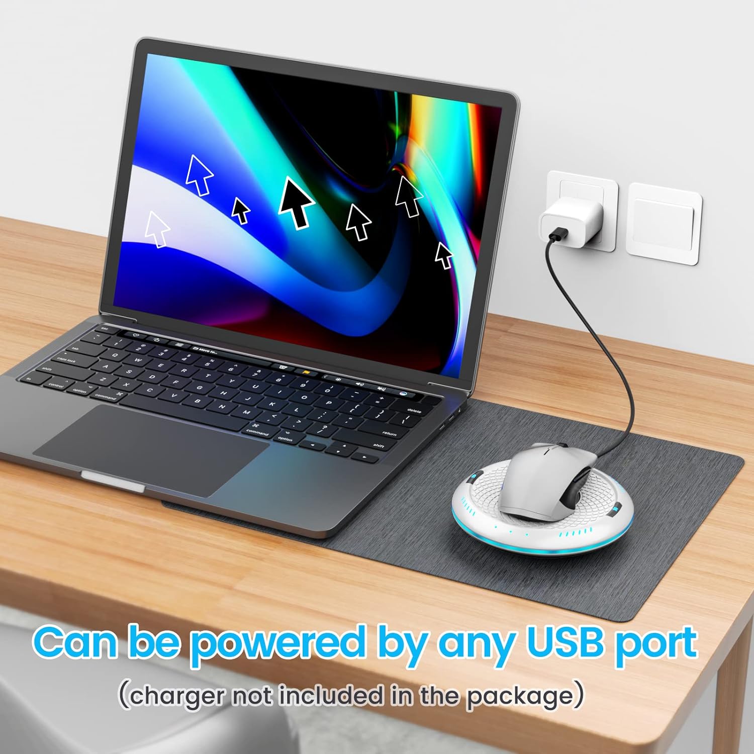 Вігглер шейкер симулятор для миші Cloudeck Timer & LED Color Option, 2 Speed Mode білий - Зображення 6