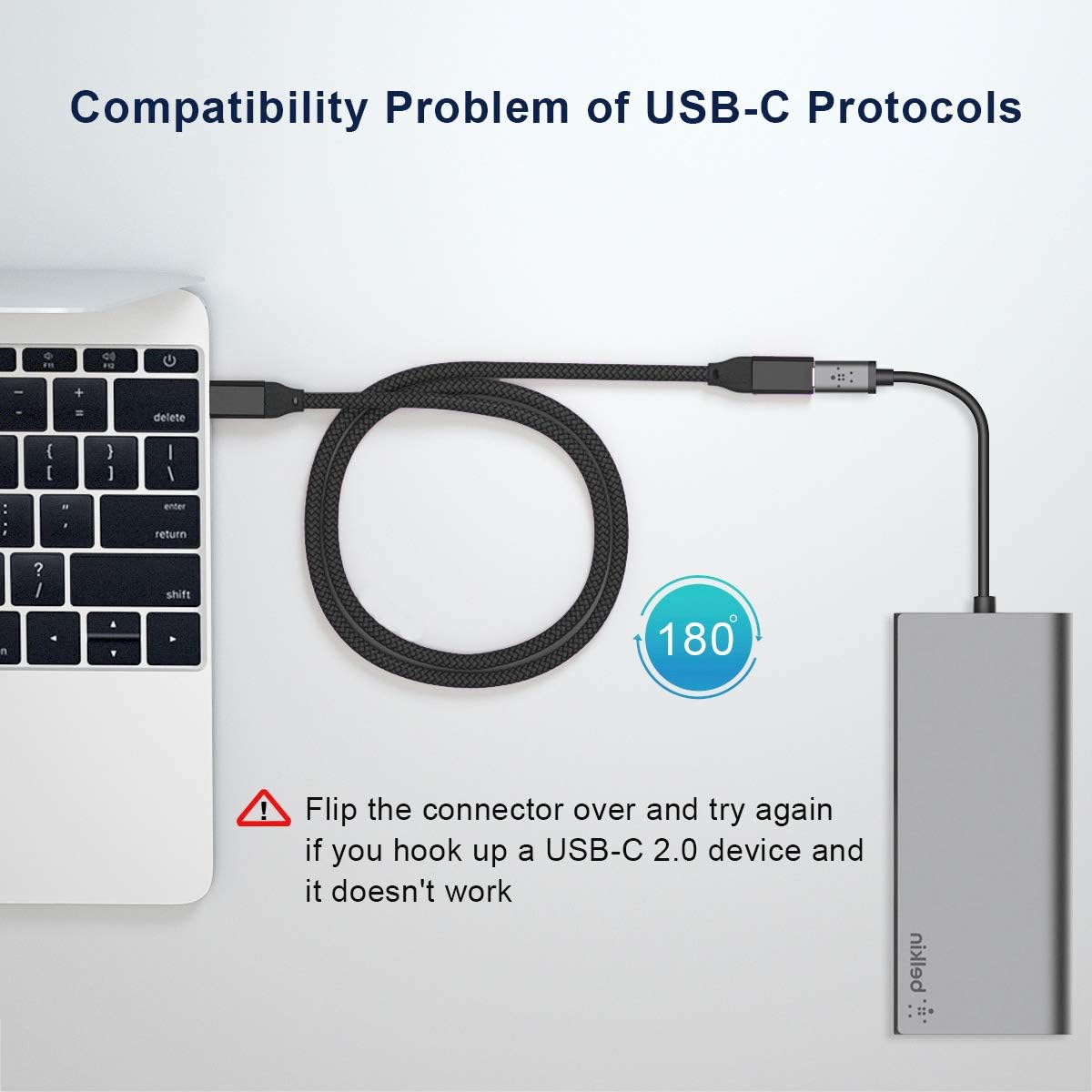Кабель-подовжувач BASESAILOR Type-C to Type-C USB3.1 Gen2 10Gbps 100W 2м Black - Зображення 6
