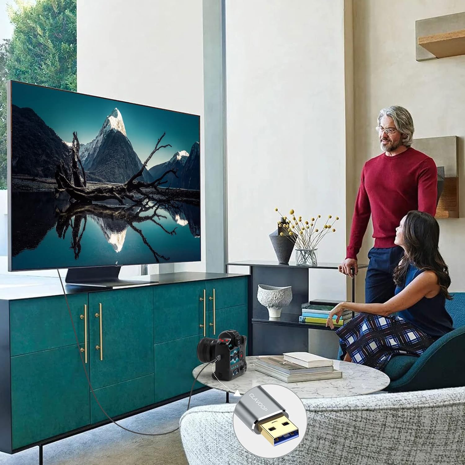 Кабель CLAVOOP USB 3.0 Type A Male to Micro B Male 0.45м - Зображення 7