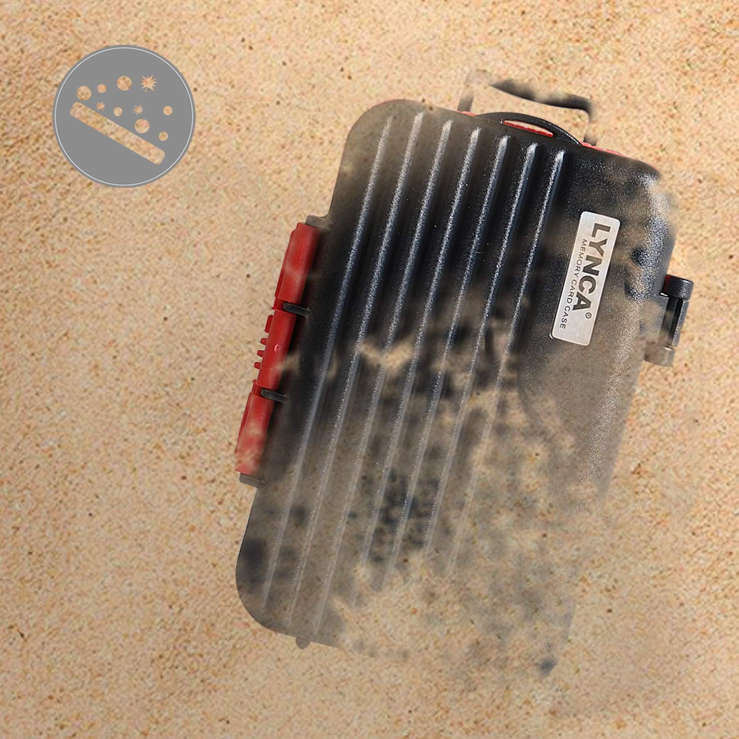 Водонепроникний захисний кейс для карт пам'яті LYNCA 4 x CF + 8 x SD + 12 x micro SD - Зображення 7