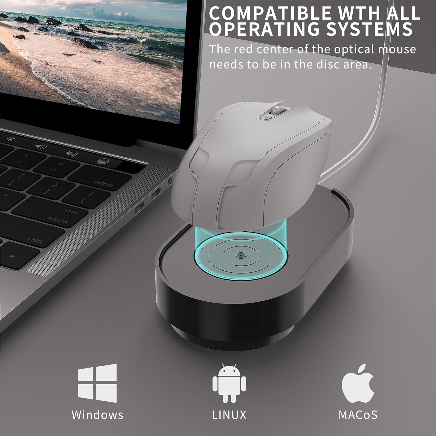 Вігглер клікер шейкер симулятор для миші ERGOPOLLO Mouse Mover Jiggler black - Зображення 7