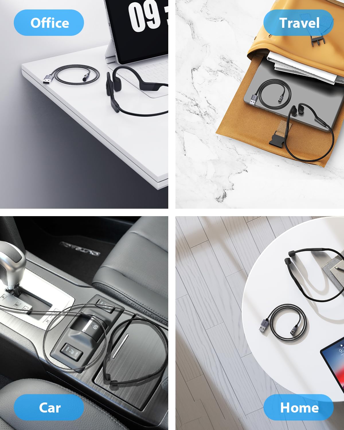 Кабель заряджання Stouchi для Shokz Aeropex OpenRun 2м - Зображення 7