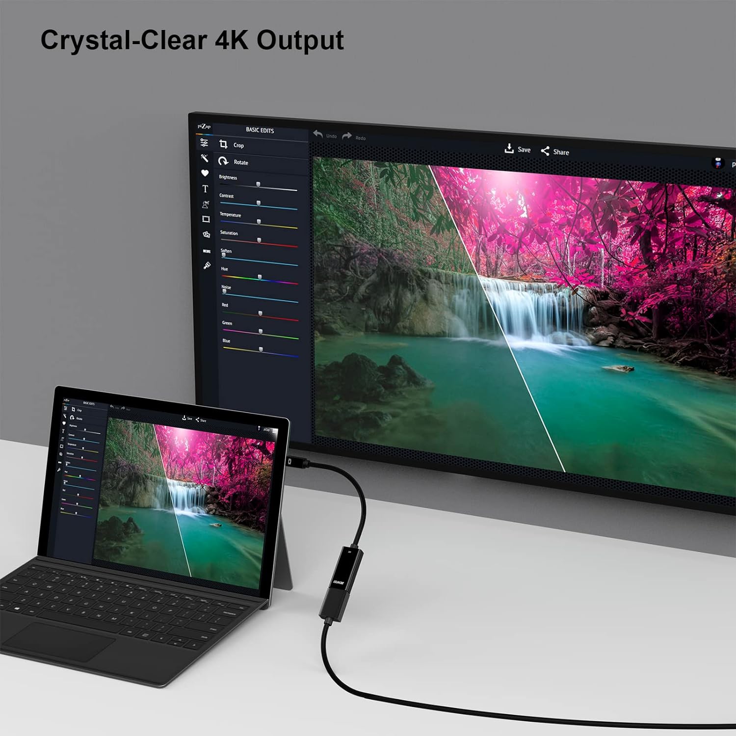 Адаптер BENFEI Mini DisplayPort to HDMI 4K 0.15м чорний - Зображення 7