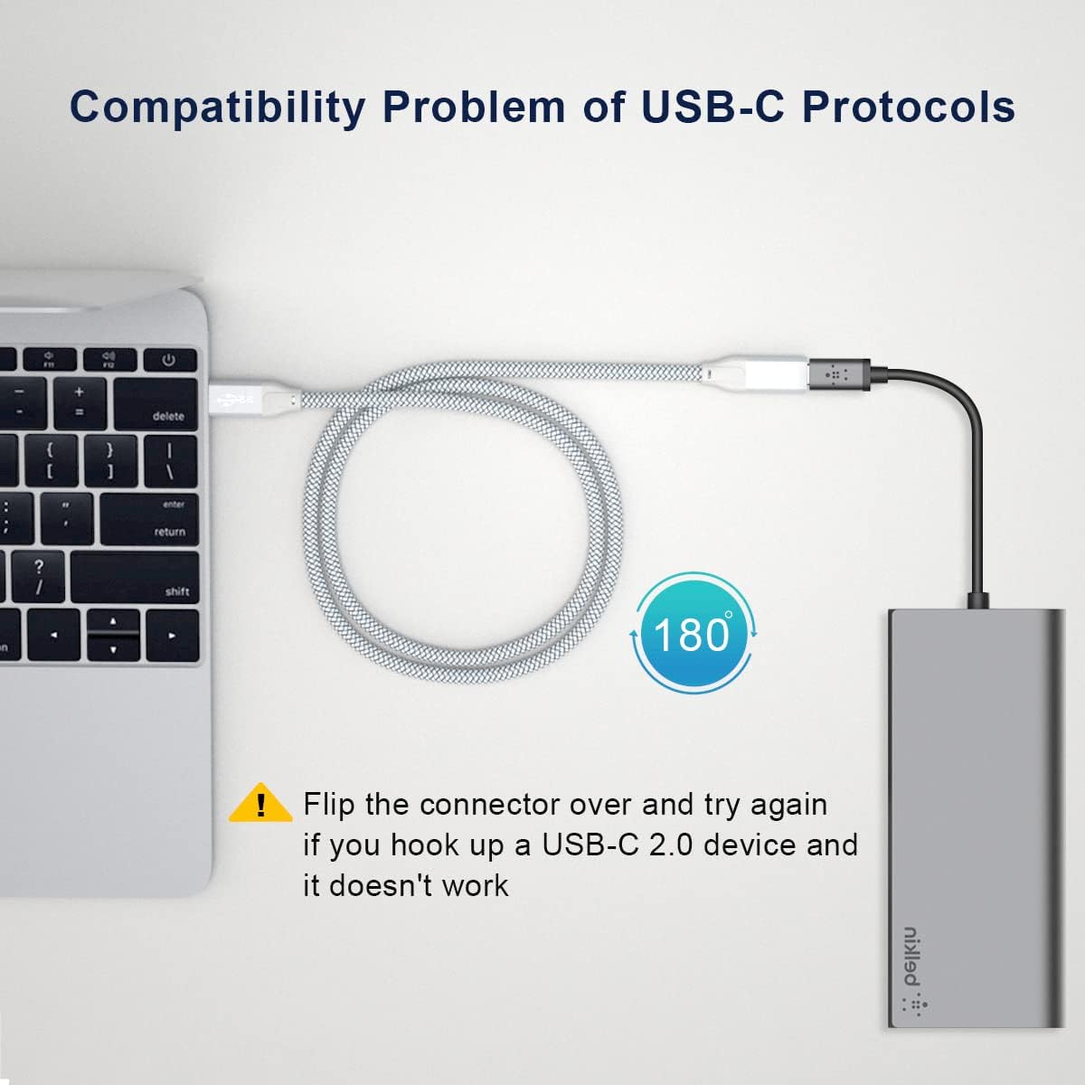 Кабель-подовжувач BASESAILOR Type-C to Type-C USB3.1 Gen2 10Gbps 100W 2м Silver - Зображення 7