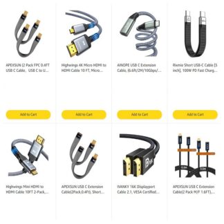 Кабелі та адаптери