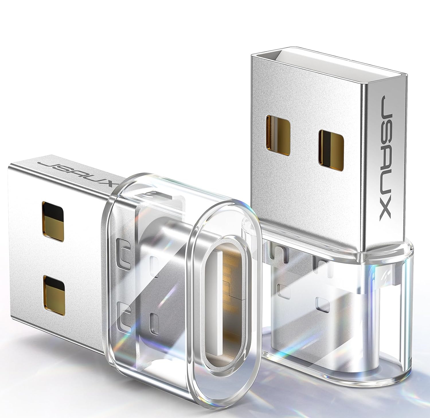 Адаптер-перехідник JSAUX Type-C to USB 2.0 480Mbps 3.1A Crystal