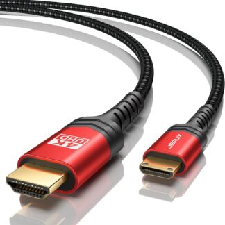 Кабель JSAUX miniHDMI to HDMI 2.0 4K@60Hz Bi-Directional 1.8м чорний