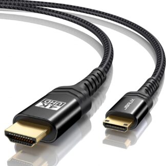 Кабель JSAUX miniHDMI to HDMI 2.0 4K@60Hz Bi-Directional 1.8м чорний