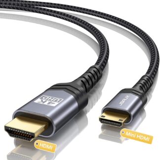 Кабель JSAUX miniHDMI to HDMI 2.0 4K@60Hz Bi-Directional 1.8м сірий